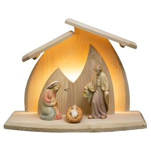 3pz. Figure Rudolf+Stalla Presepe Altea con LED