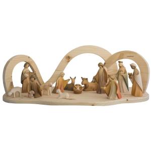 Stalla Presepe Dune naturale e Figure Aram 13pz.