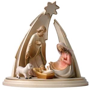 Presepe Paul 4 pz + base + cometa e raggio oro