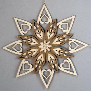 Decoration 5 layers star round