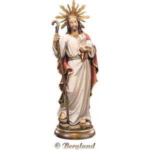 Jesus the Good Shepherd with aureole