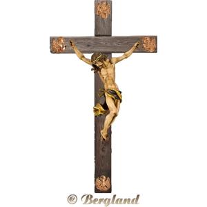 Corpus Baroque on cross "Old wood" with Evangelists