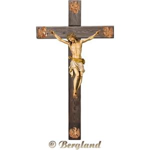 Corpus Pisa on cross "Old wood" with Evangelists