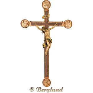 Corpus Baroque on cross with Evangelists