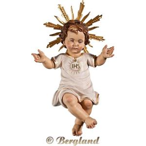 Gesù Bambino vestito "IHS" con aureola