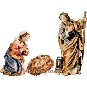 S. Famiglia con Gesù Bambino in culla intagliata (senza base)