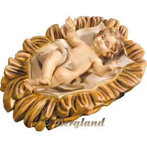 Jesus Child in carved cradle