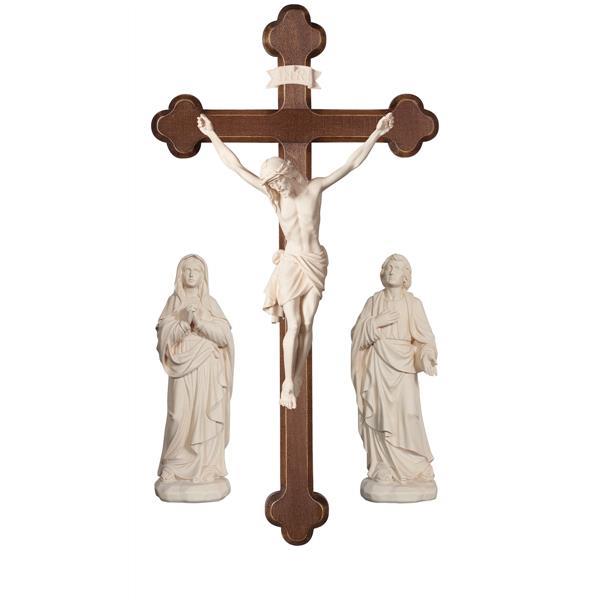 Gruppo di crocefissione Siena croce barocca - naturale