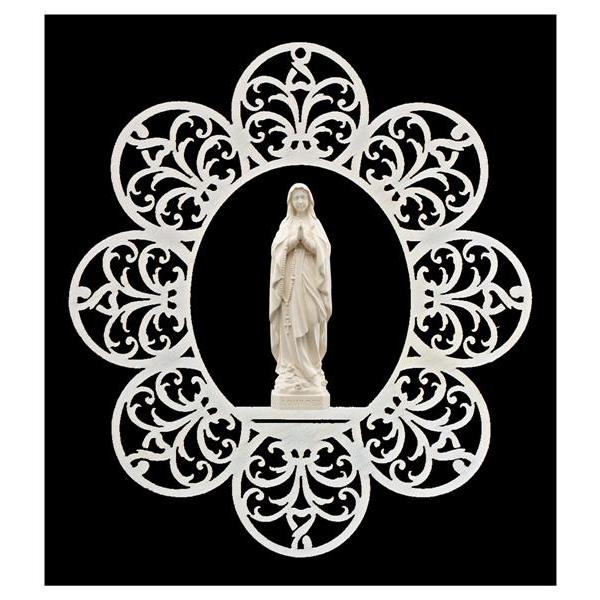 Ornamento con Madonna Lourdes - naturale