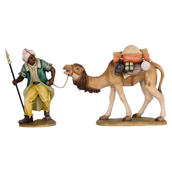 Cammello con cammelliere e bagaglio - naturale
