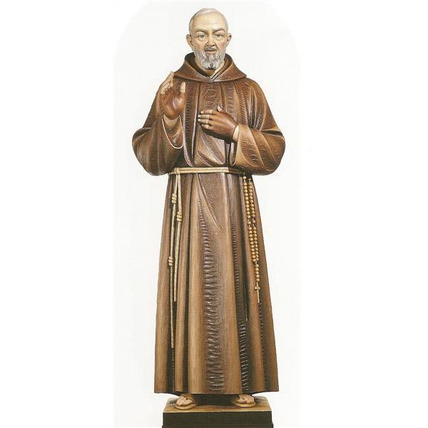 Padre Pio - Fibra di Vetro Colorato