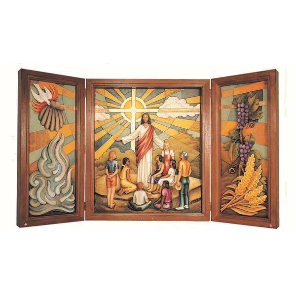 Gesù con bambini 180x113 - Fibra di Vetro Colorato