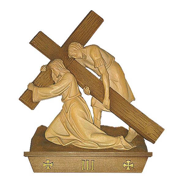 Via Crucis 15 st. 40x40 cm Pro skulptur BILD - colorato