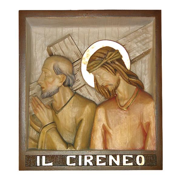 Via Crucis 14 st. 28x30 cm prezzo per scultura quadro - colorato