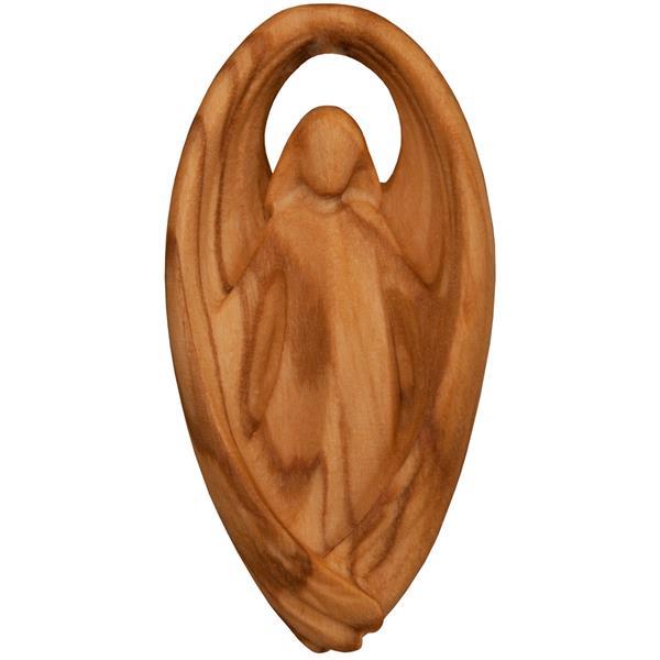 Portafortuna - angelo custode, legno ulivo - naturale