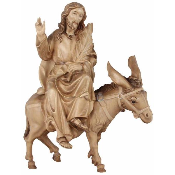 Gesù seduto con asino - brunito in più tinte