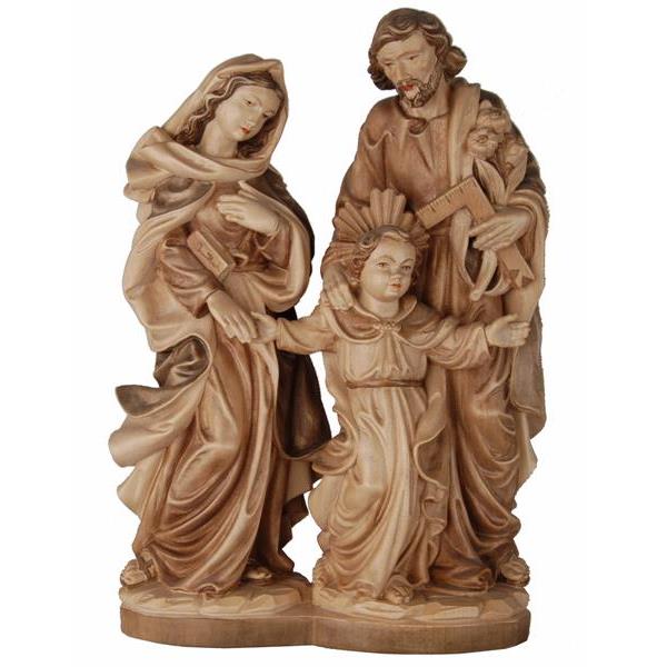 Sacra Famiglia con Gesù fanciullo - brunito in più tinte