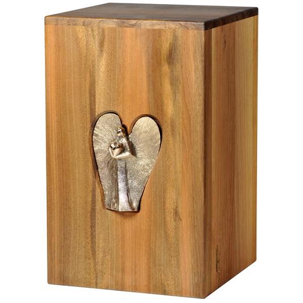 Urna "Angelo dell'amore" - legno di noce - 28,5 x 17,5 x 17,5 cm - Zusammengesetzt