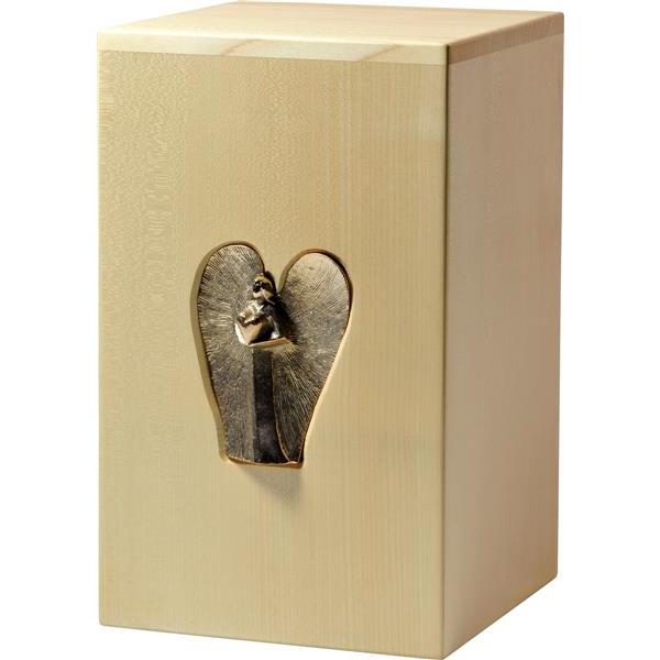Urna "Angelo dell'amore" - legno di acero - 28,5 x 17,5 x 17,5 cm - Zusammengesetzt