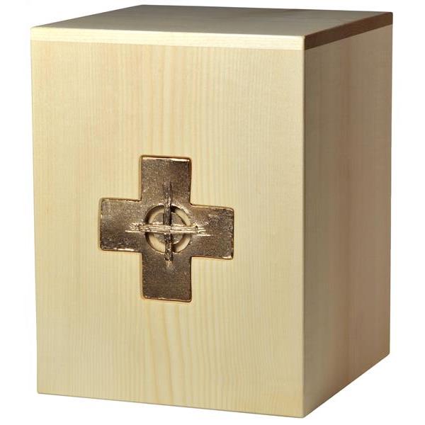 Urna "Croce" - legno di acero - 28,5 x 22 x 22 cm - Zusammengesetzt