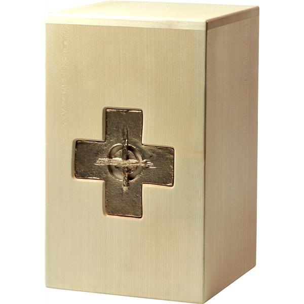 Urna "Croce" - legno di acero - 28,5 x 17,5 x 17,5 cm - Zusammengesetzt