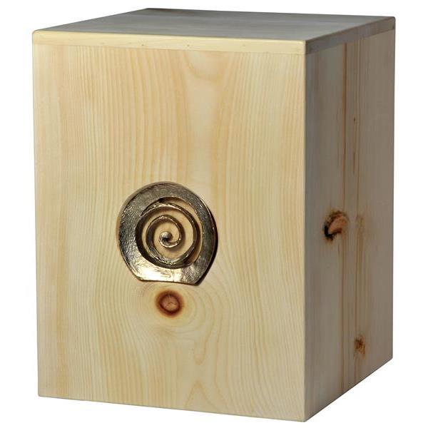Urna "Infinità" - legno di cirmolo - 28,5 x 22 x 22 cm - Zusammengesetzt