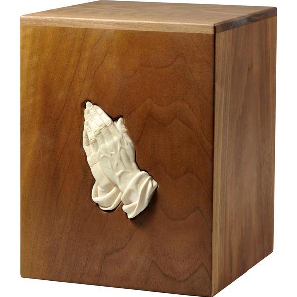 Urna "Grazie" - legno di noce - 28,5 x 22 x 22 cm - Zusammengesetzt