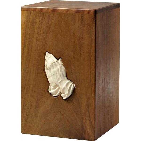 Urna "Grazie" - legno di noce - 28,5 x 17,5 x 17,5 cm - Zusammengesetzt