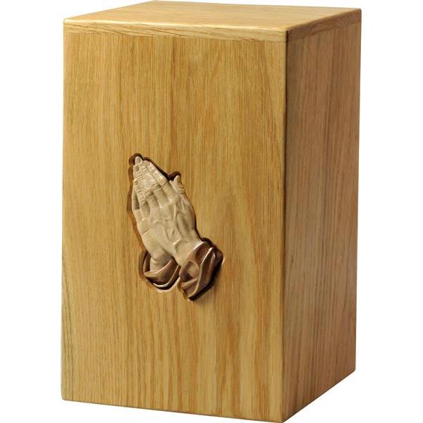 Urna "Grazie" - legno di rovere - 28,5 x 17,5 x 17,5 cm - Zusammengesetzt