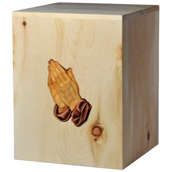 Urna "Grazie" - legno di cirmolo - 28,5 x 22 x 22 cm - Zusammengesetzt