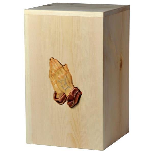 Urna "Grazie" - legno di cirmolo - 28,5 x 17,5 x 17,5 cm - Zusammengesetzt