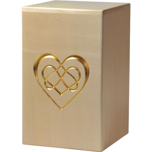 Urna "Amore eterno" - legno di acero - 28,5 x 17,5 x 17,5 cm - Zusammengesetzt