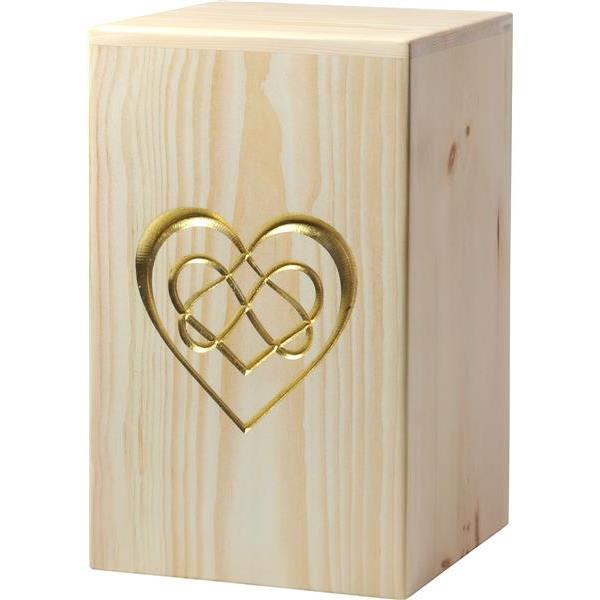 Urna "Amore eterno" - legno di cirmolo - 28,5 x 17,5 x 17,5 cm - Zusammengesetzt