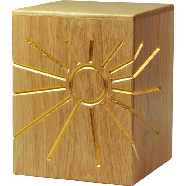 Urna "Luce eterna" - legno di rovere - 28,5 x 22 x 22 cm - Zusammengesetzt