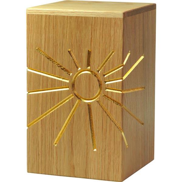 Urna "Luce eterna" - legno di rovere - 28,5 x 17,5 x 17,5 cm - Zusammengesetzt