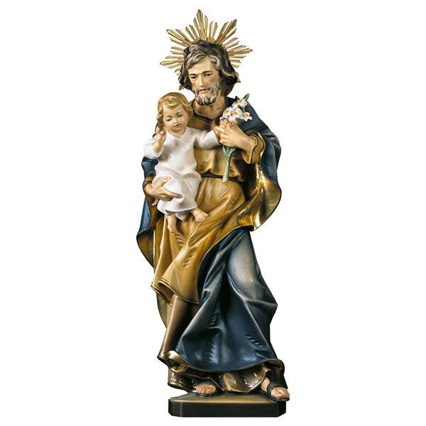 S. Giuseppe con bambino e giglio con Raggiera - colorato