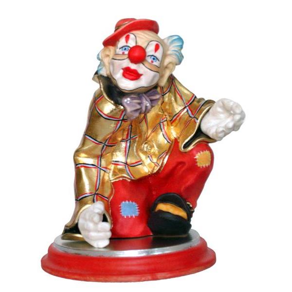 Clown Portacell. con base - colorato
