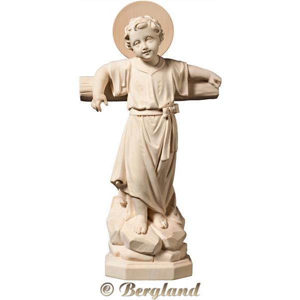 Gesù Bambino con croce e aureola - naturale